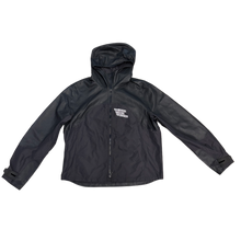 Louis Vuitton 'Black' Maison Leather Trimmed Hooded Jacket