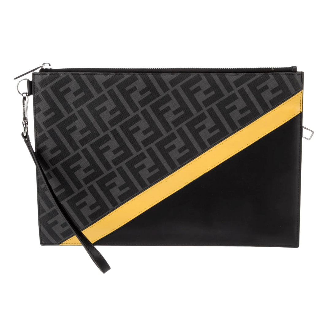 Fendi 'Zucca' Diagonal Clutch