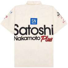 Satoshi Nakamoto 'Days of Thunder' Quarter-Zip Cream Mechanic Shirt
