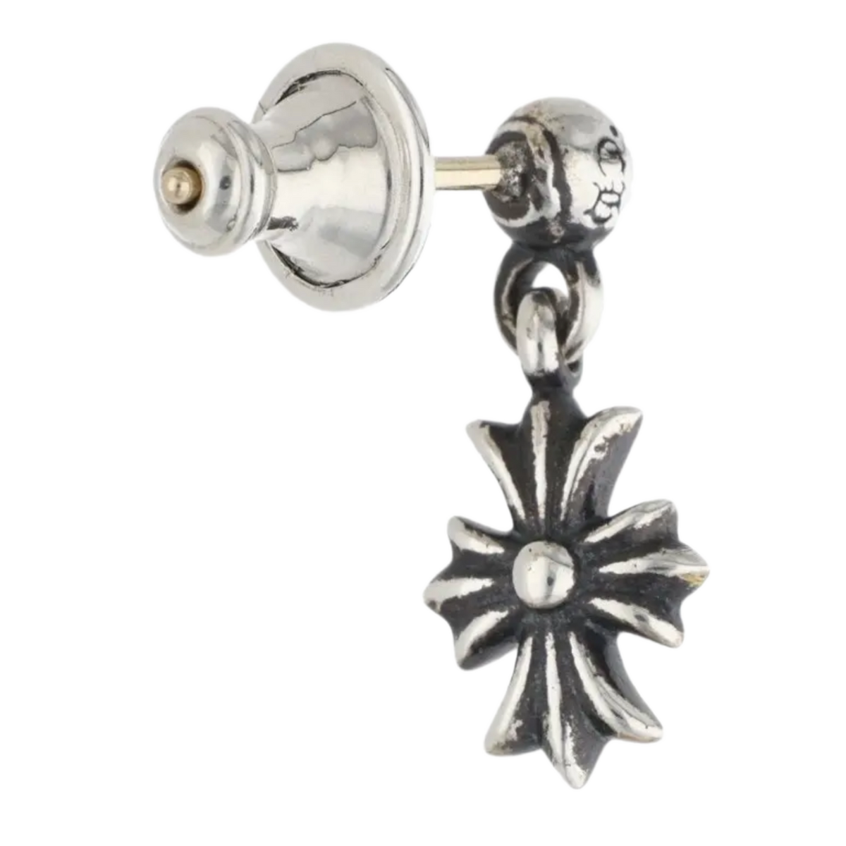 Chrome Hearts 'Silver' Plus Cross Earrings
