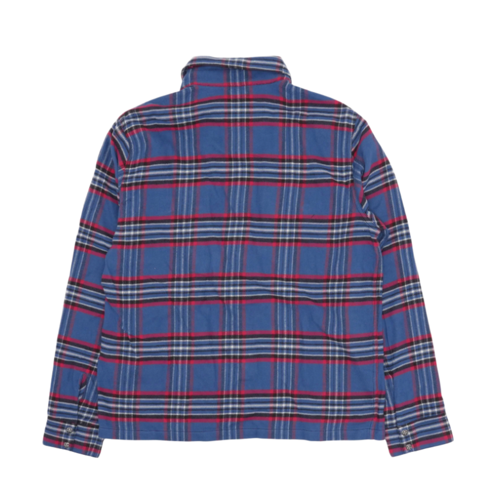 Chrome Hearts 'Blue Red Work Dog' Flannel Shirt