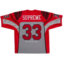 Supreme 'Wings' Grey and Red Football Jersey