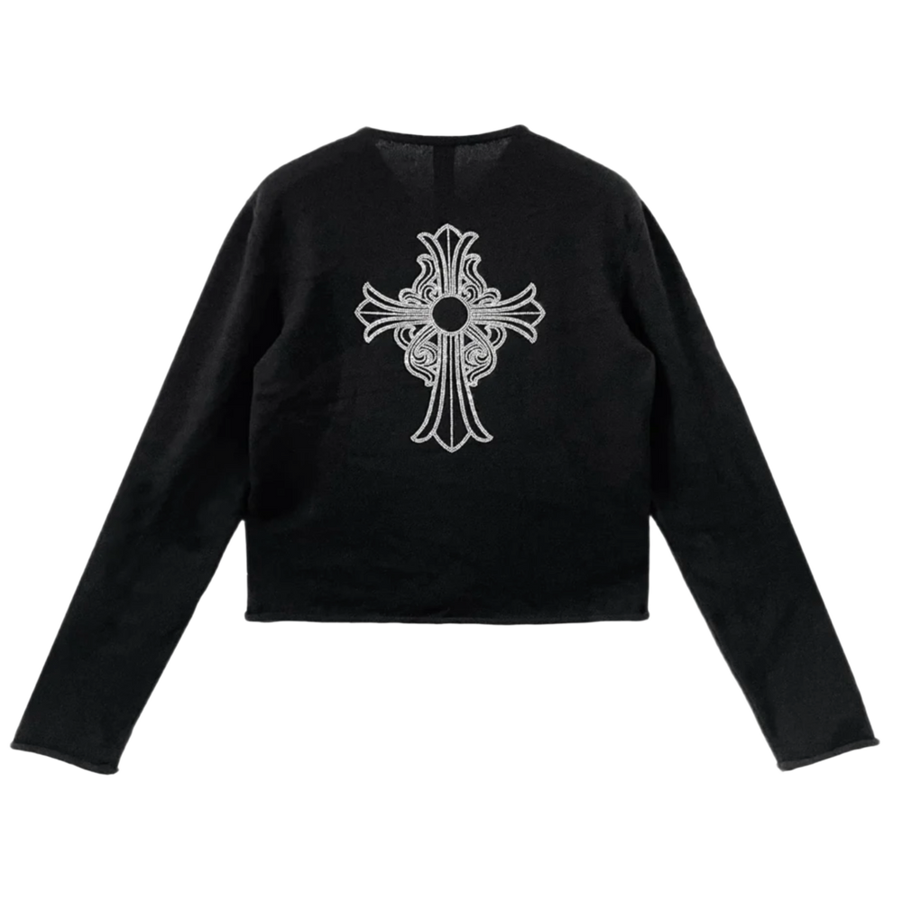Chrome Hearts ' Vine Cross Rhinstone' Cashmere Sweater