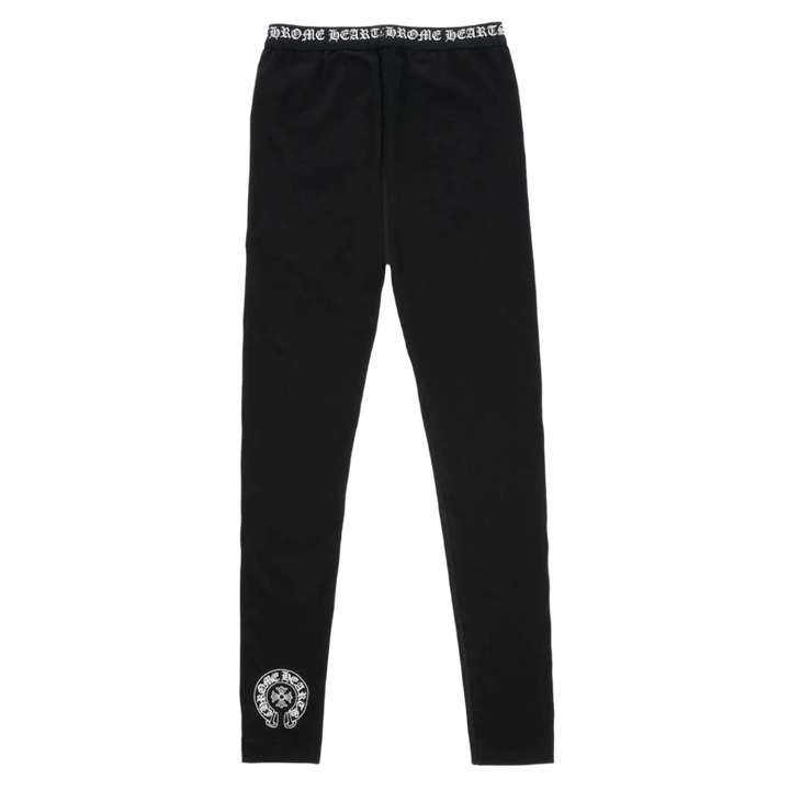 Chrome Hearts Logo 'Black' Horseshoe Logo Leggings