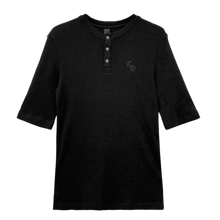 Chrome Hearts 'Black' Embroidered Logo Short Sleeve Henley