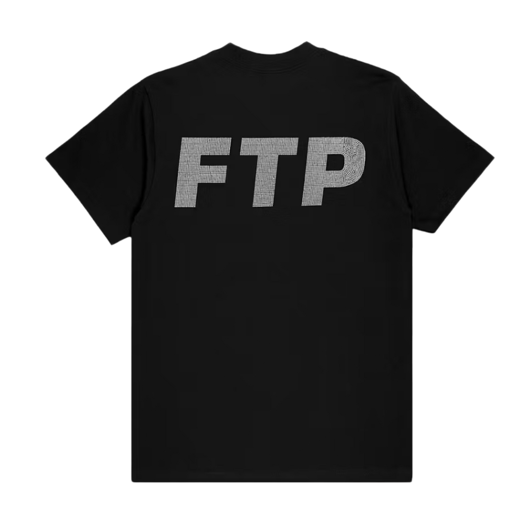 FTP 'Black' Rhinestone Logo Tee