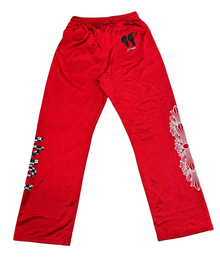 Chrome Hearts Matty Boy '99 Form' Red Mesh Pants
