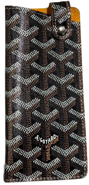 Goyard 'Black/Tan' Montmartre PM Glasses Case