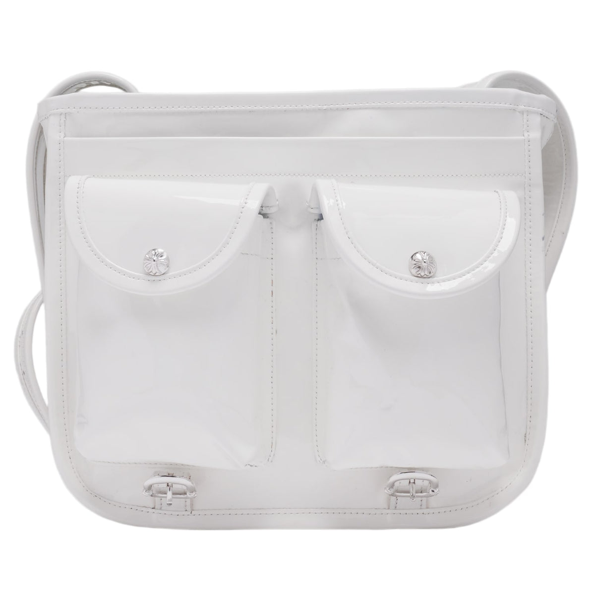 Chrome Hearts 'Multi Color' White Patent Leather Messenger Bag