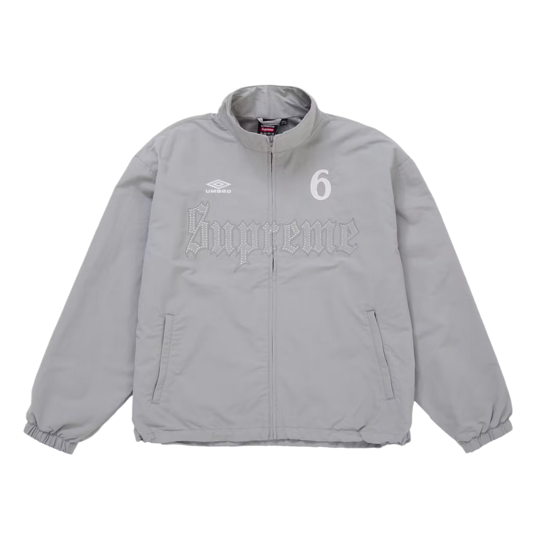 Supreme Umbro 'Grey' Rhinestone Track Jacket