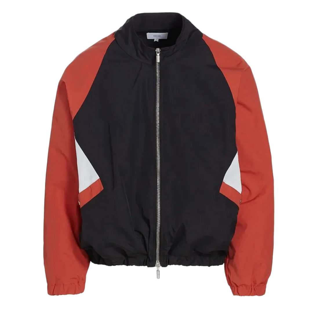 Rhude 'Black/White/Blood Orange' Colorblock Track Jacket