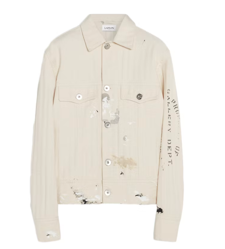 Gallery Dept x Lanvin 'Cream Painters' Denim Jacket