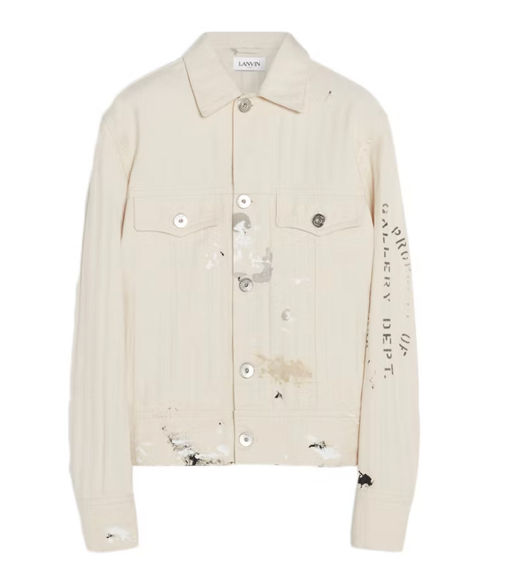 Gallery Dept x Lanvin 'Cream Painters' Denim Jacket