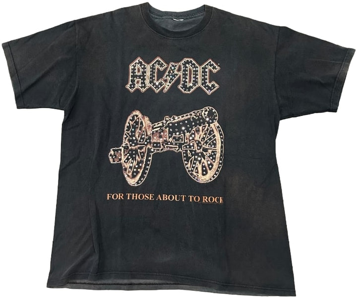 AC/DC 'We Salute You' Rhinestone Vintage Tee