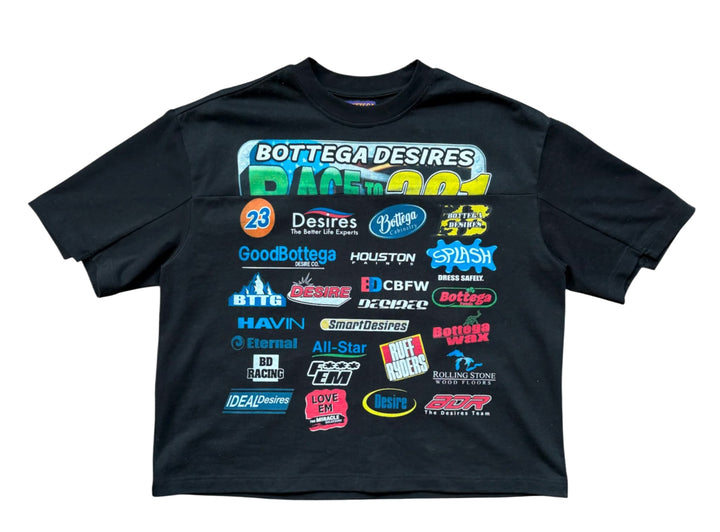 Bottega Desires 'Racing' Black Tee