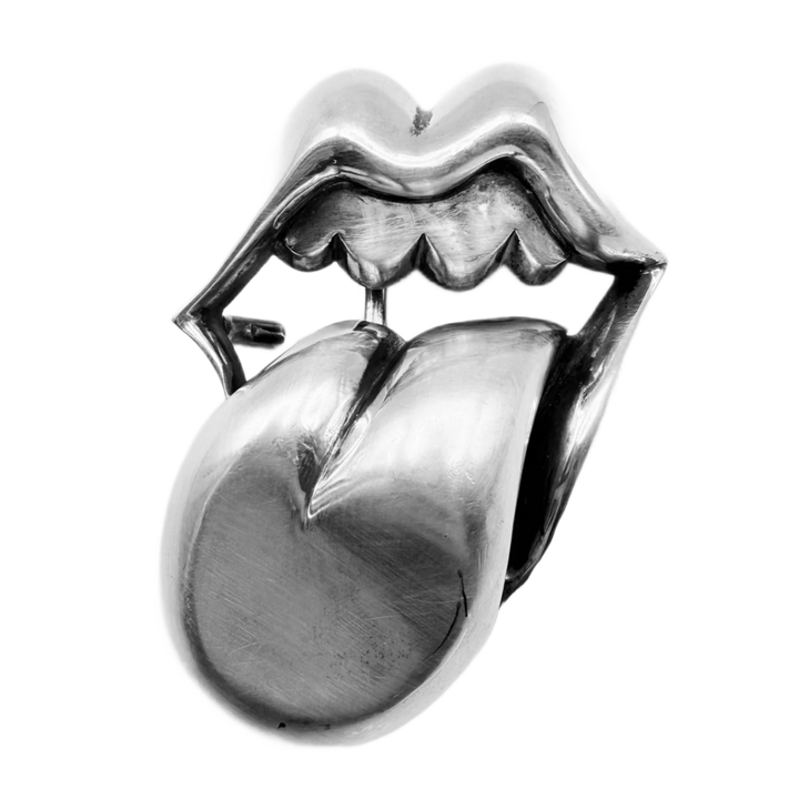 Chrome Hearts 'Silver' Rolling Stone Belt Buckle