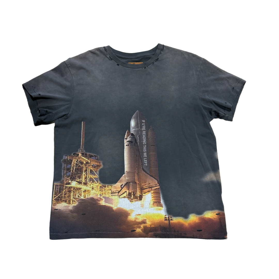 Birth of Royal Child 'Rocket' Washed Black Tee