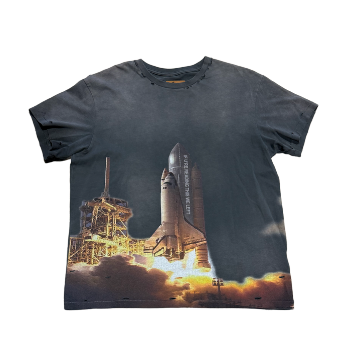 Birth of Royal Child 'Rocket' Washed Black Tee