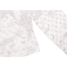 Chrome Hearts 'Cross Patch' White Tonal Monogram Silk Pajama Shirt
