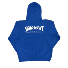 Supreme x Thrasher 'Skateboard Game UI Overlay Blue' Hooded Sweatshirt