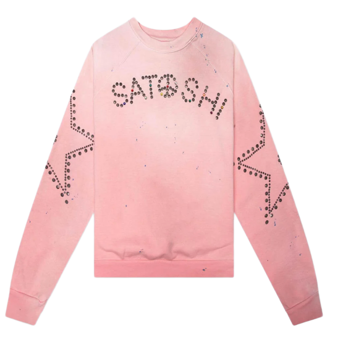 Satoshi Nakamoto 'Pink' Star Studded Crewneck