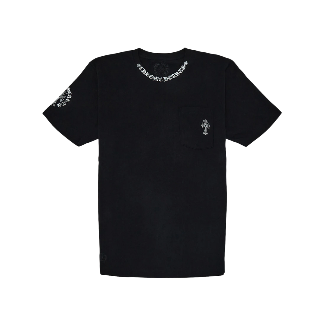 Chrome Hearts 'Black' Neck Logo Cross Tee