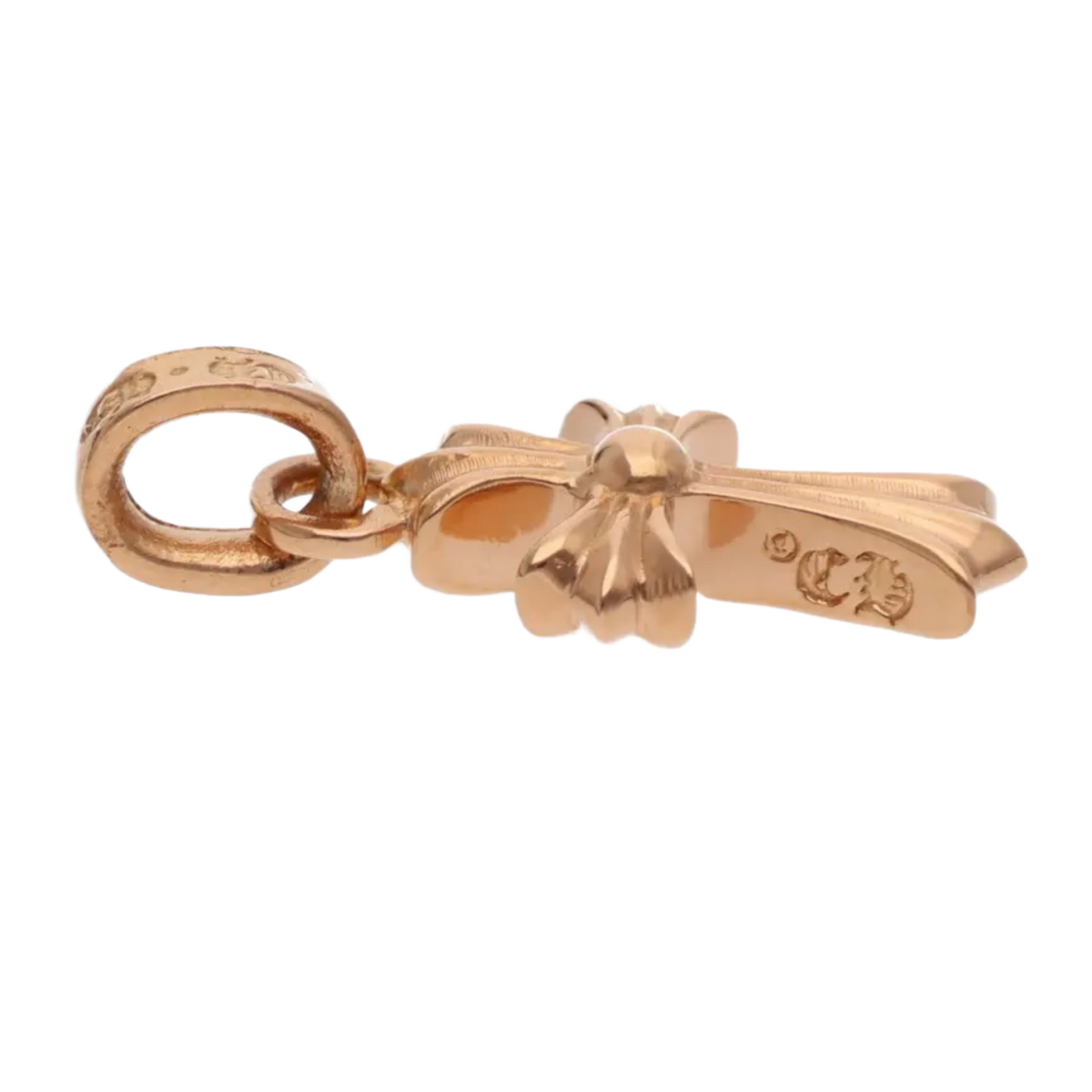 Chrome Hearts 'Sapphire' 22k Gold  Baby Fat Pendant