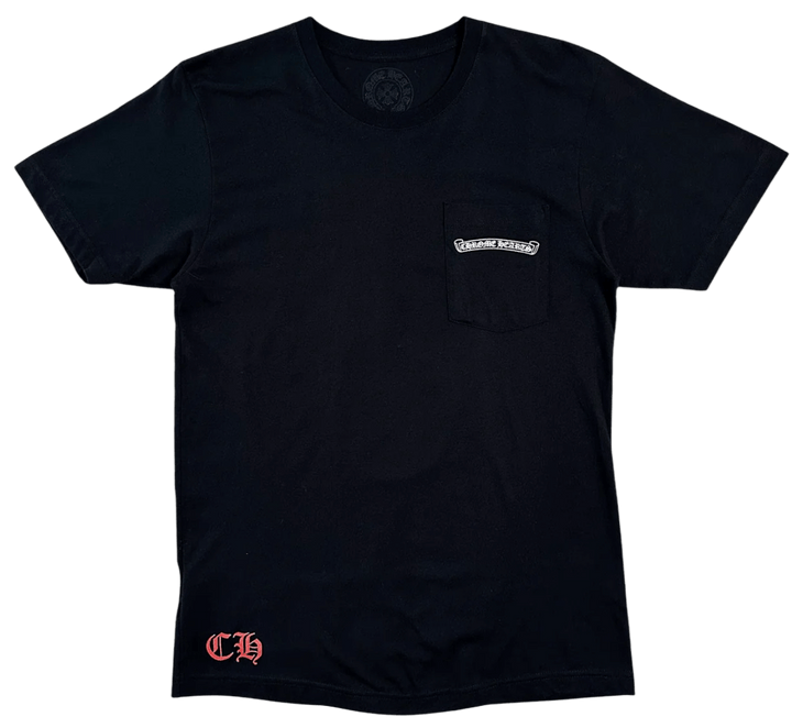 Chrome Hearts 'St Barth's Exclusive' Red/White Horseshoe Black Tee
