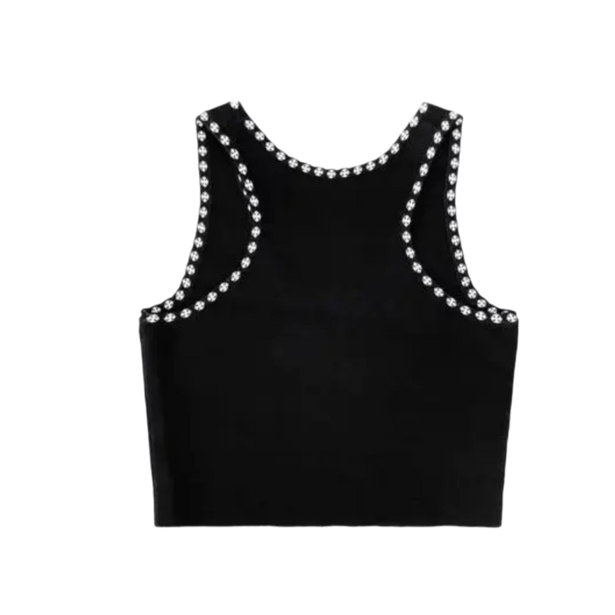 Chrome Hearts 'Black' Women's Cropped Knit Tank Top