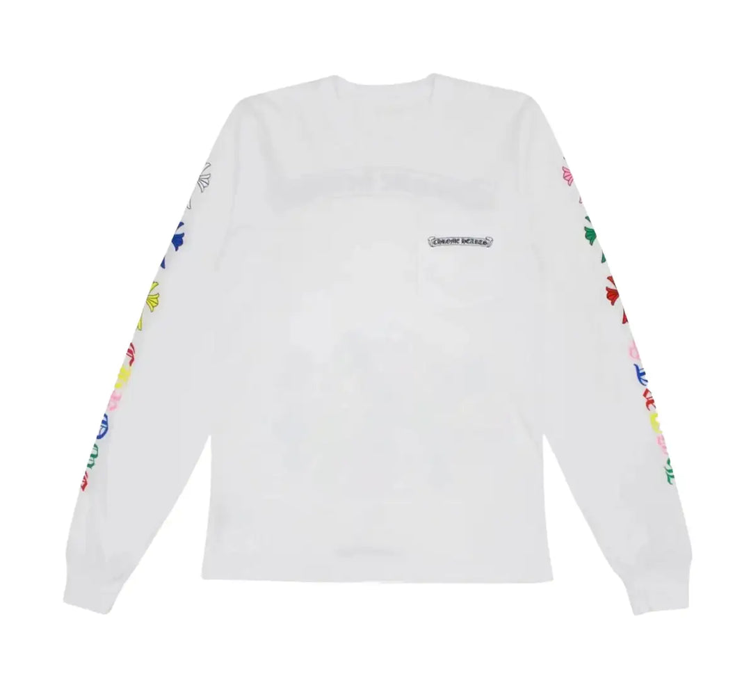 Chrome Hearts 'Multi Color Cross Cemetery' Long Sleeve T-shirt