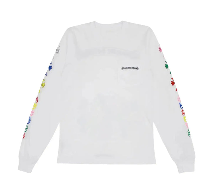 Chrome Hearts 'Multi Color Cross Cemetery' Long Sleeve T-shirt