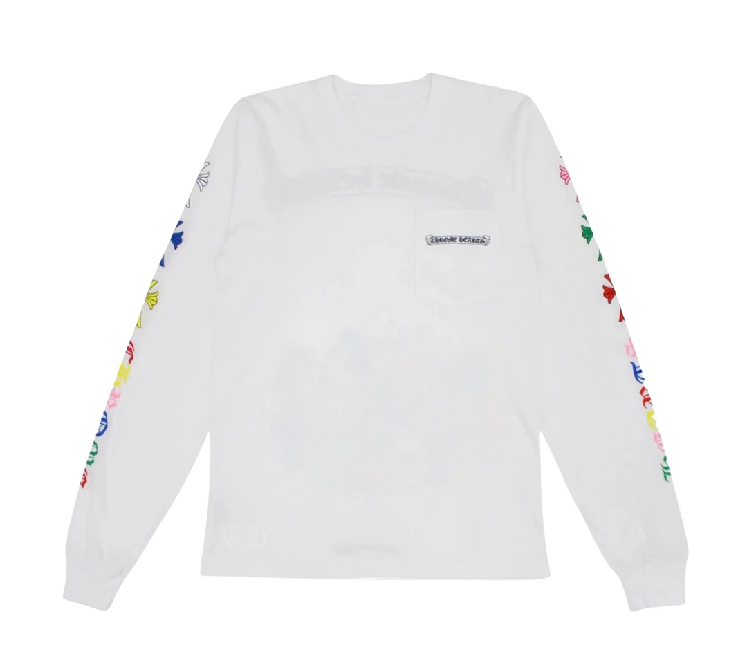 Chrome Hearts 'Multi Color Cross Cemetery' Long Sleeve T-shirt
