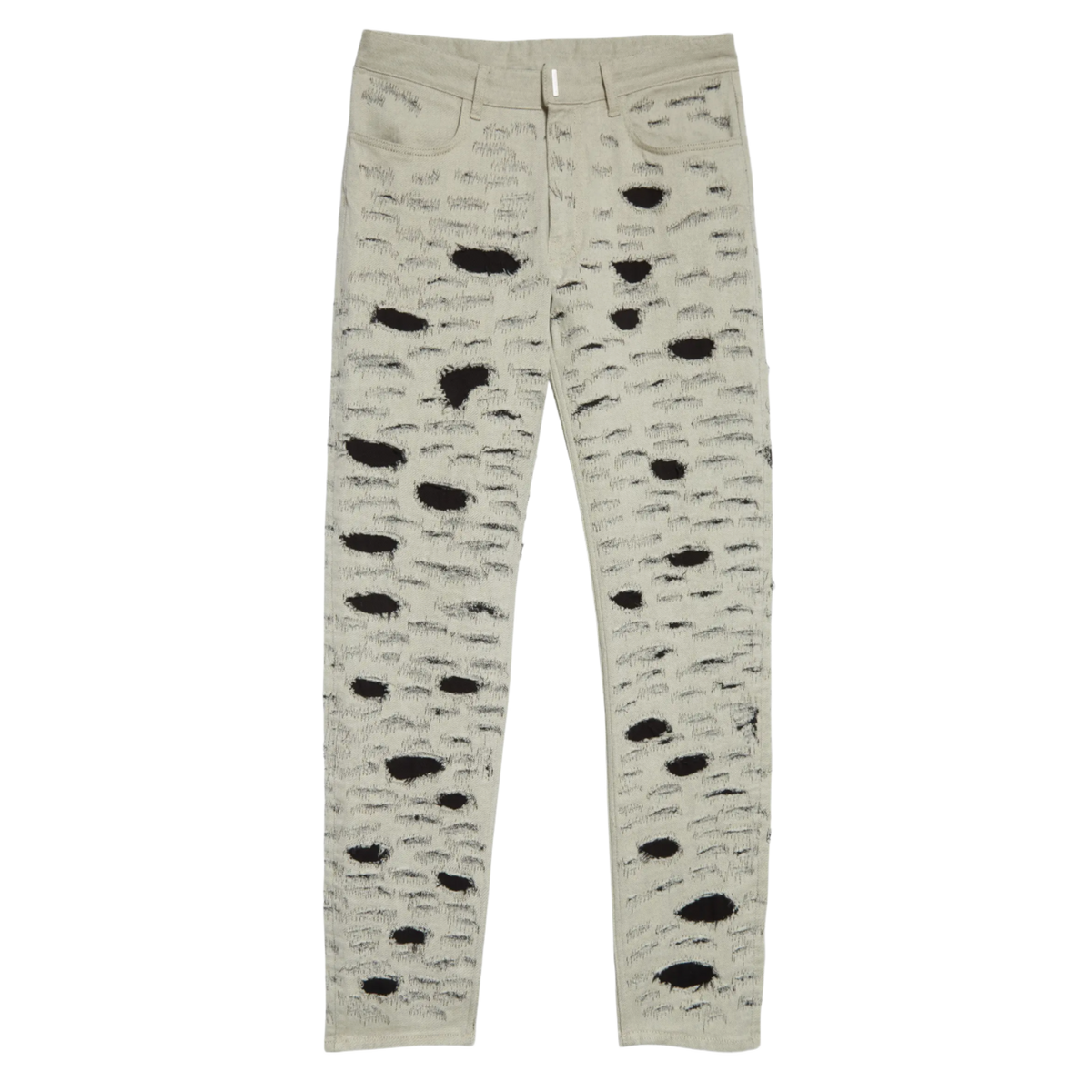 Givenchy Disney '101 Dalmatians' White Distressed Jeans