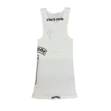 Chrome Hearts Vintage White 'Studded Cross T Bar FUCK YOU' Tank Top