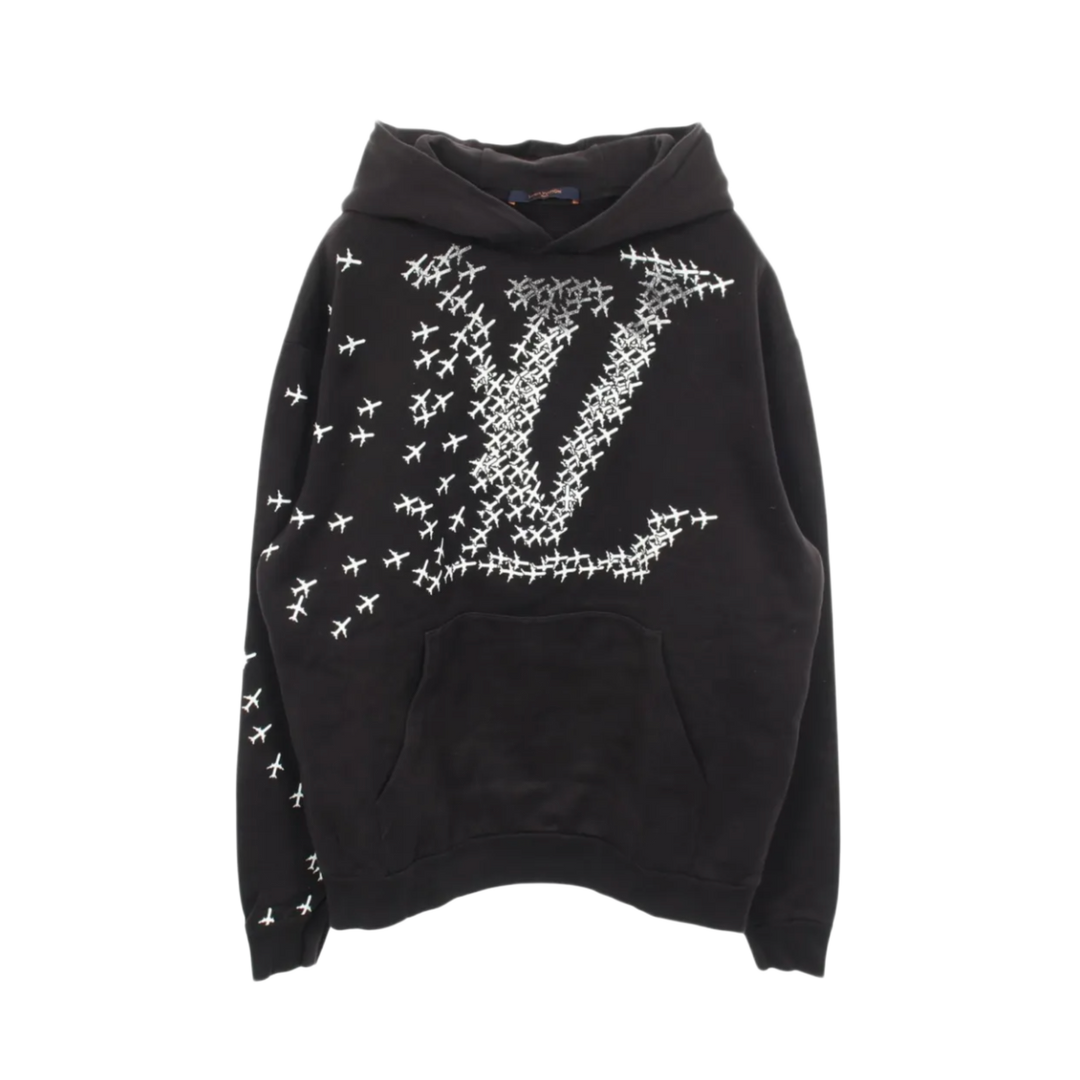 Louis Vuitton 'Planes LV' Black Hoodie