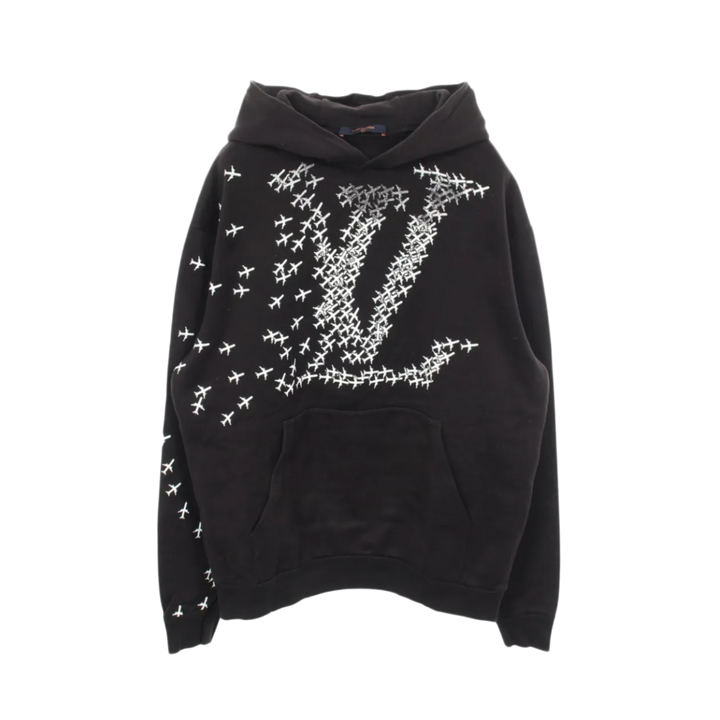 Louis Vuitton 'Planes LV' Black Hoodie