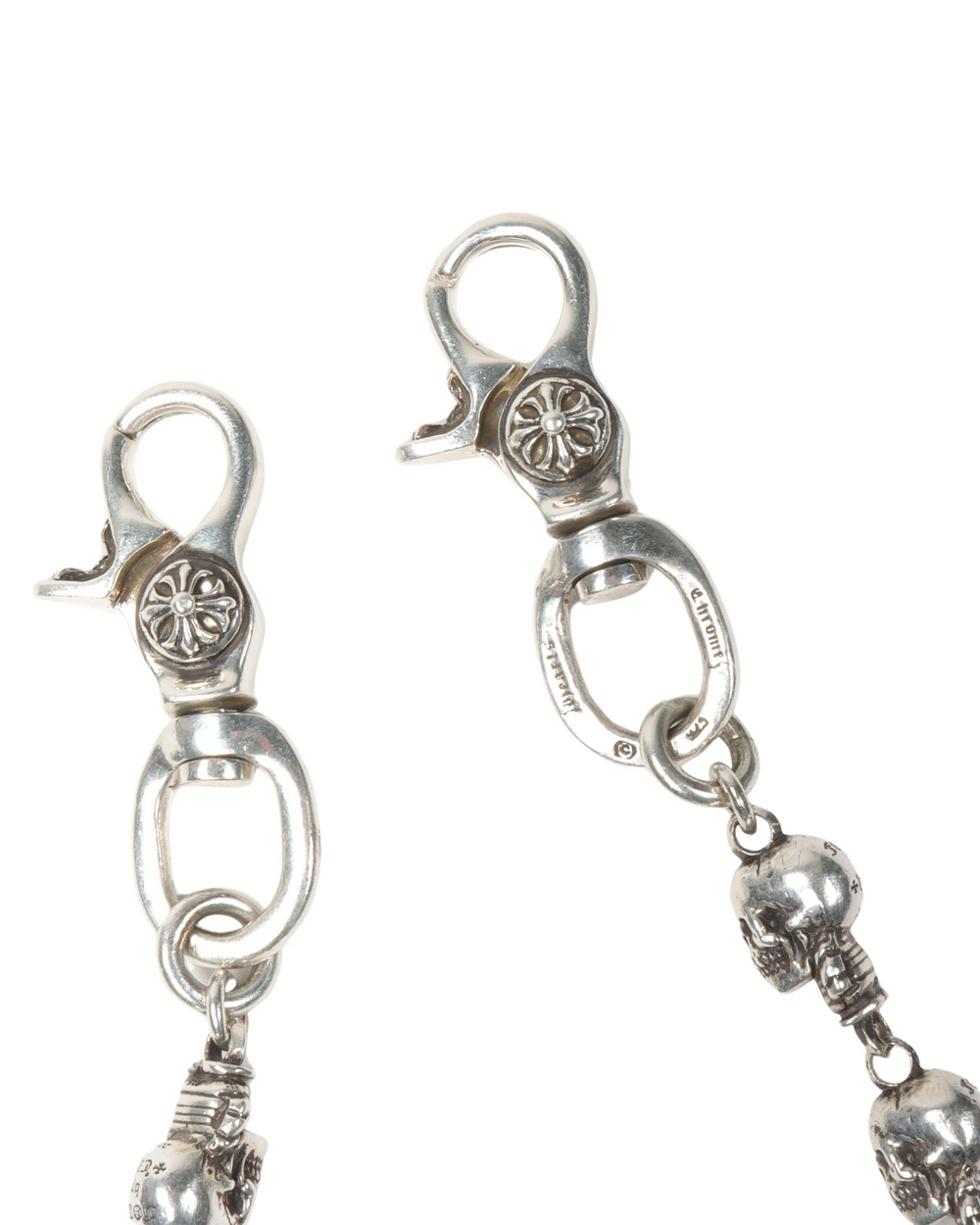 Chrome Hearts Foti 'Skull' 21in Wallet Chain