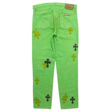 Chrome Hearts 'Green' 29 Patch Jeans