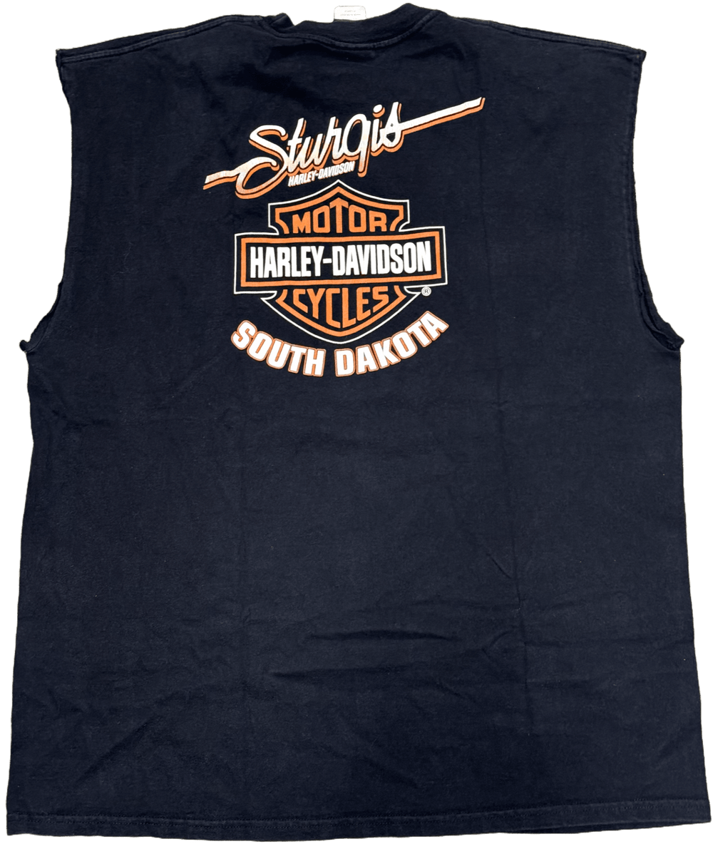 Harley Davidson 'South Dakota' Vintage Sturgis Cutoff Tee