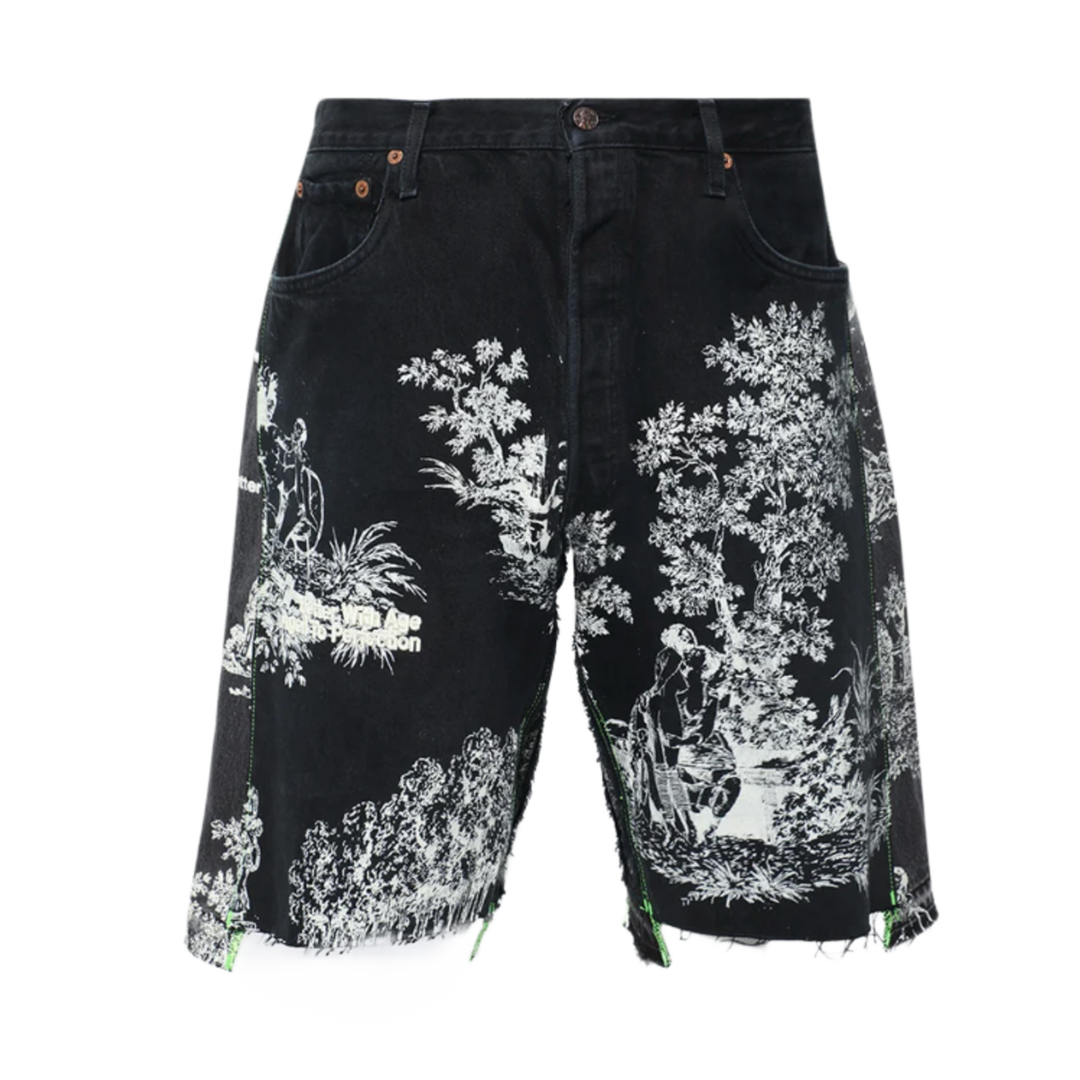 Better With Age 'Black' Teresa Double Wide Denim Shorts