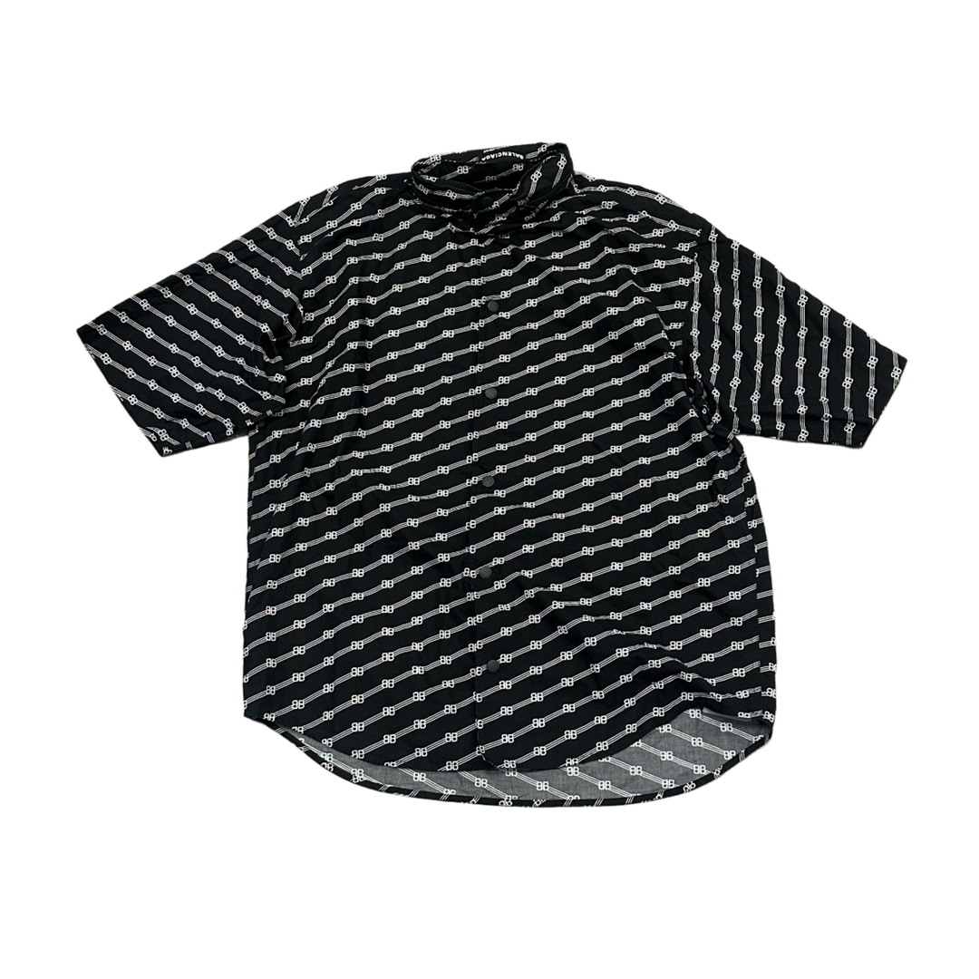 Balenciaga 'Black' Monogram Rain Overshirt