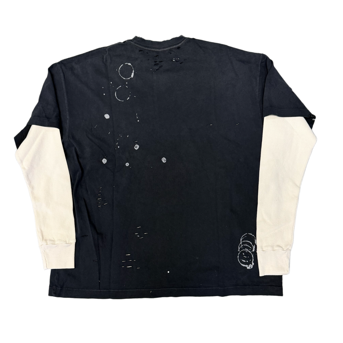 Satoshi Nakamoto 'Bleached Black' Luke Thermal Longsleeve