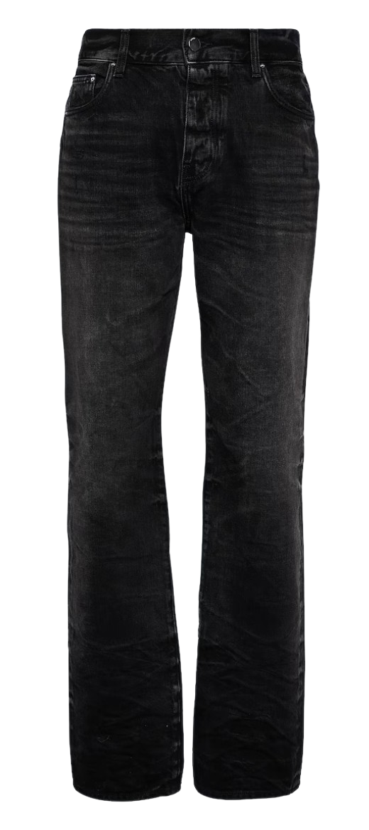 Amiri 'Stack' Straight Faded Black Jeans