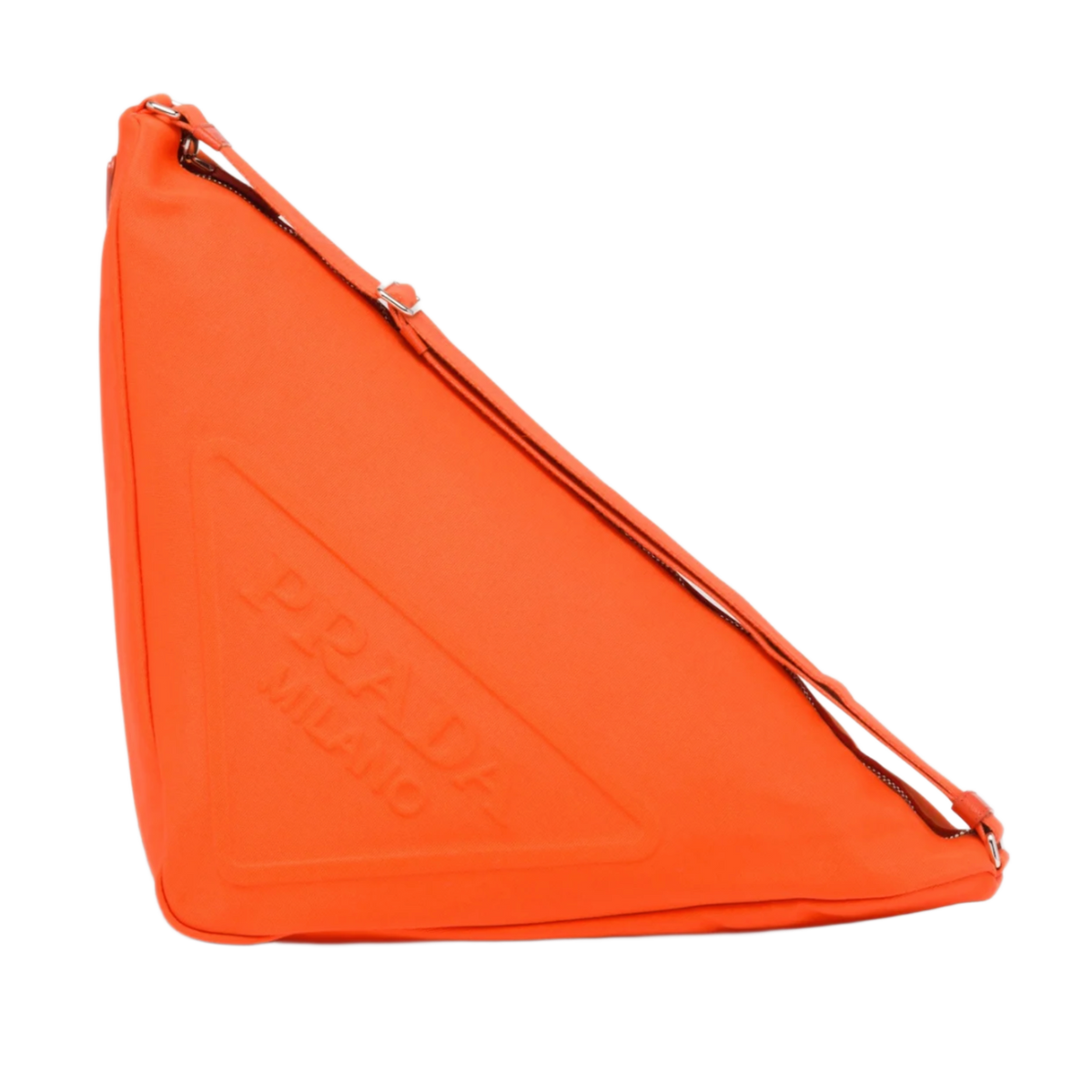 Prada 'Orange' Triangle Shoulder Bag