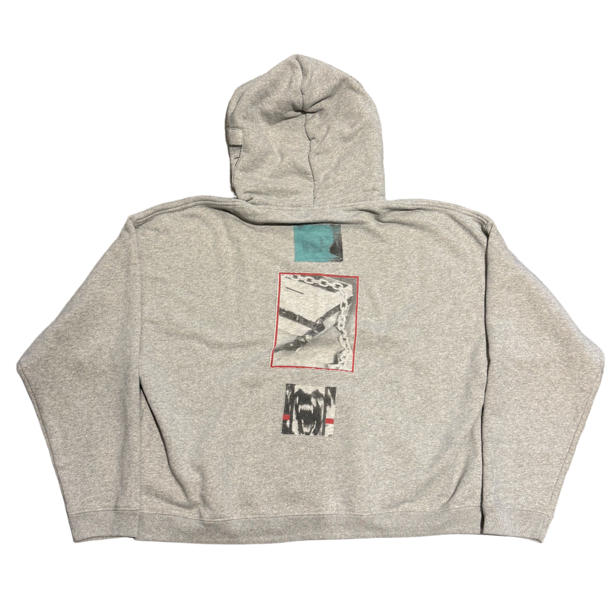 Enfants Riches Déprimés 'Appliquéd' Grey Cotton Zip Up Hoodie