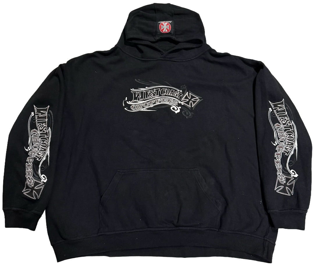 West Coast Choppers 'Chopper' Black Vintage Hoodie