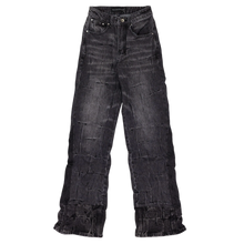 Who Decides War 'Black Wash' Gathered Jeans