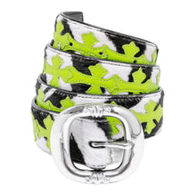 Chrome Hearts 'Zebra' Green Patch Gunslinger Belt