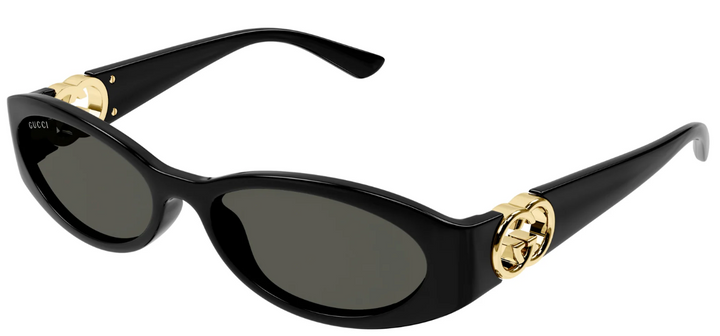 Gucci Oval Frame Black Sunglasses