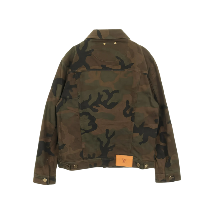 Supreme Louis Vuitton Jacquard Denim Trucker Jacket Camo